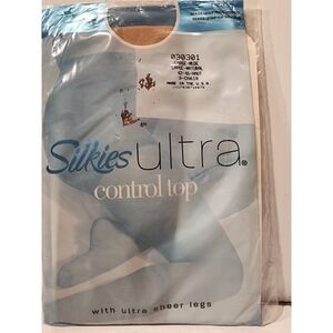 Silkies‎  Ultra Control Top Panty Hose Ultra Sheer Legs  Large Nude